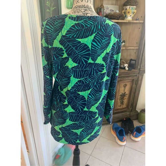 LILLY PULITZER 100% PIMA COTTON Under The Palms Porter Shirt - Picture 9 of 10